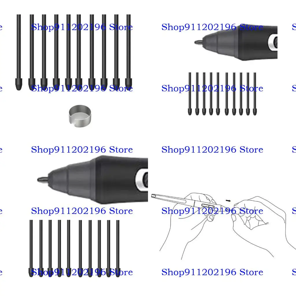 

P82A 10pcs Замена пера для ручек для KD200 PW517 PW110 Отзывчивость давления