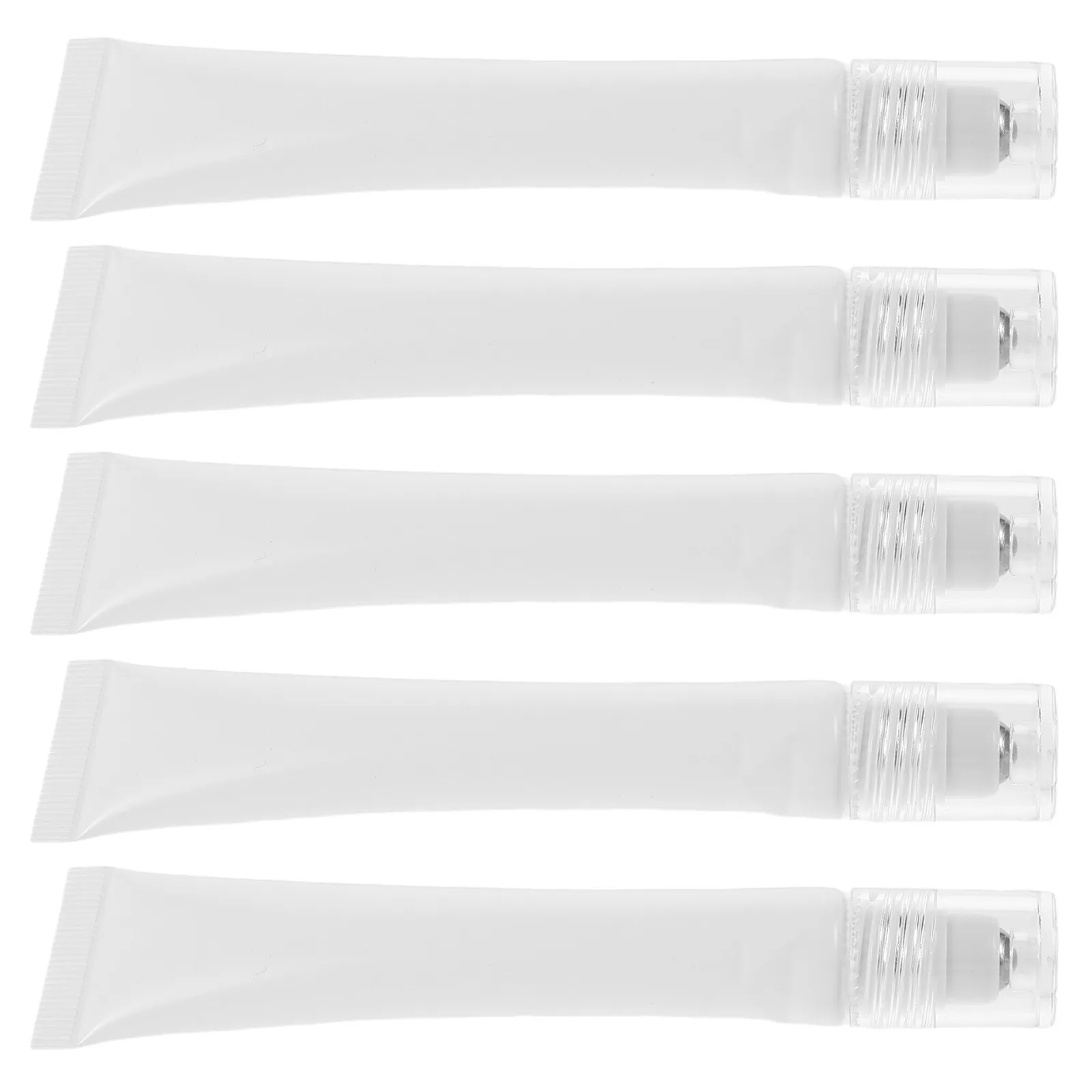 

Набор из 5 многоразовых дорожных мини-тюбиков-роллеров по 20 мл для крема для глаз, сыворотки и эссенций, герметичные, портативные