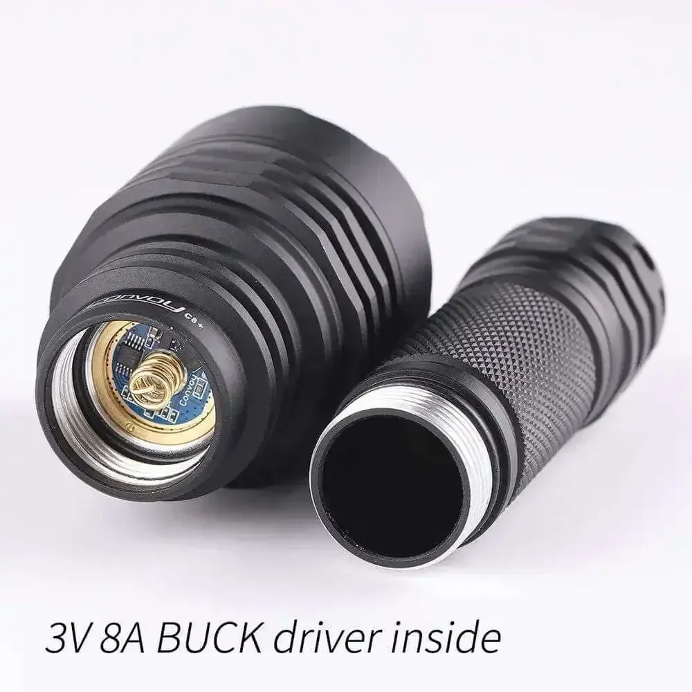 Convoy C8+ GETIAN 18650 Flashlight  Torch Light