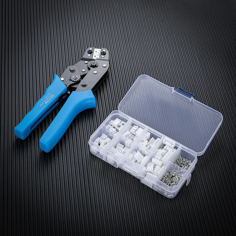 SN-01BM XH2.54 crimping tool with 2 P, 3 P, 4 P 5 P, pin and housing terminal kit. AWG28-20 pliers with terminal connector