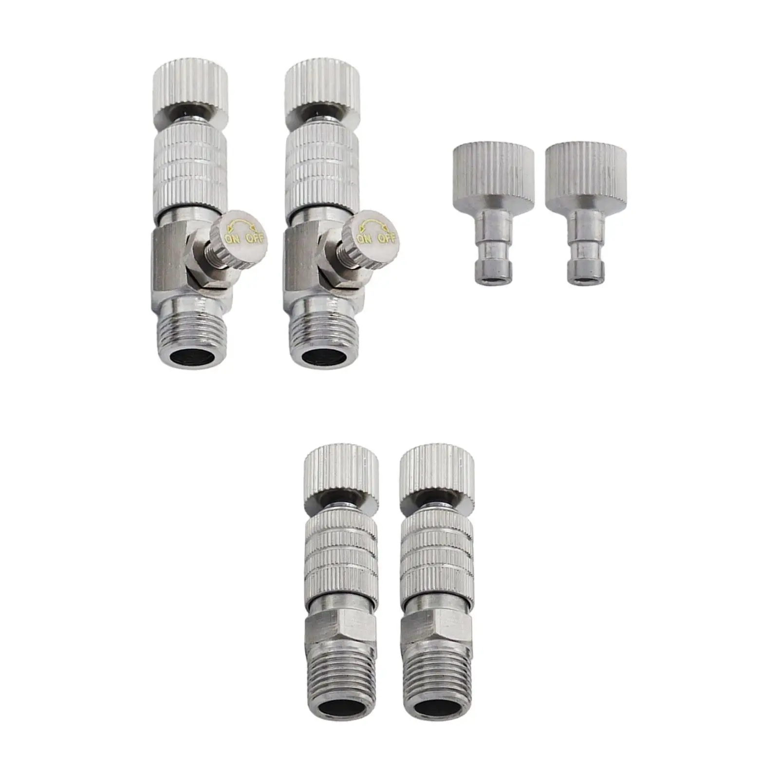 

2Pcs Airbrush Quick Release Disconnect Couplers No Rust Disconnect Release Coupling Adapter for Air Compressor Airbrush Sprayer