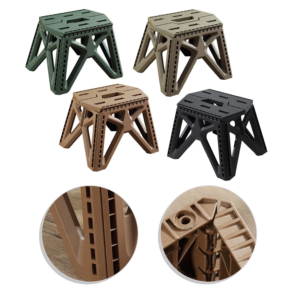 

Sturdy Outdoor Folding Chair Lightweight High Load Capacity Small Stool Thickened Folding Chair For Camping Hiking Fishing