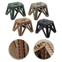Sturdy Outdoor Folding Chair Lightweight High Load Capacity Small Stool Thickened Folding Chair For Camping Hiking Fishing