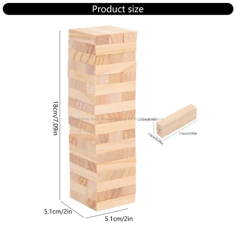 Trẻ mới biết đi bằng gỗ cân bằng ngăn xếp đồ chơi trò chơi học tập sớm