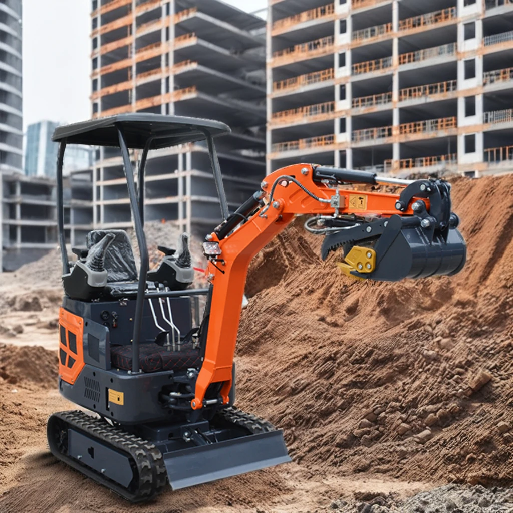 Customized new excavator earthmoving machinery tracked small hydraulic excavator for sale