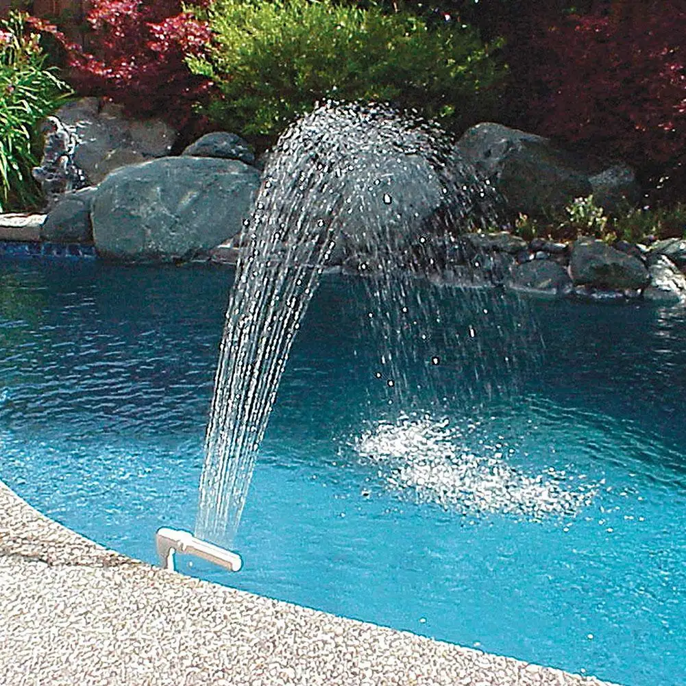 

Pool Fountain Jet Waterfall Pool Fountain Spray Lotus Shape Pool Nozzle Sprinkler InGround and Above Ground Swimming Pool