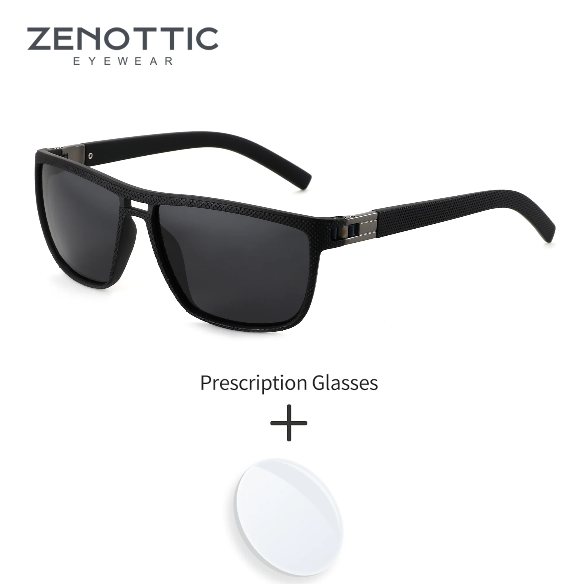 

ZENOTTIC M Size Modish Sport Aviator TR90 Polarized Sunglasses Prescription For Men UV400 Progressive Optical Sun Glasses