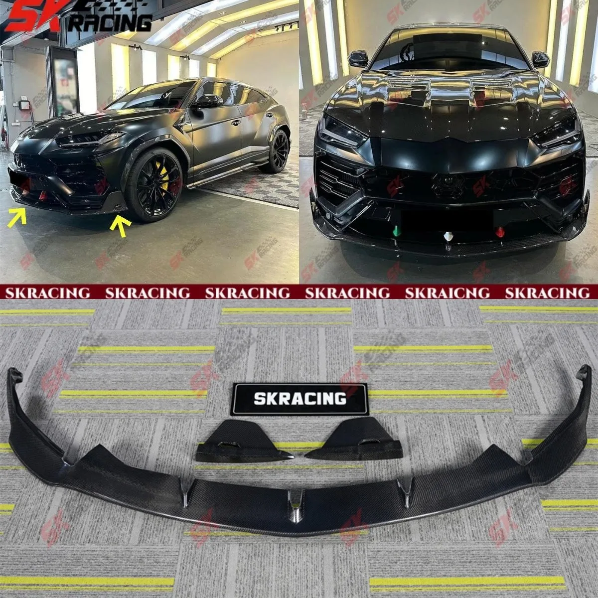 

For Lamborghini Urus 18+ Forged/Carbon Fiber Front Bumper Lip Diffuser Body Kits