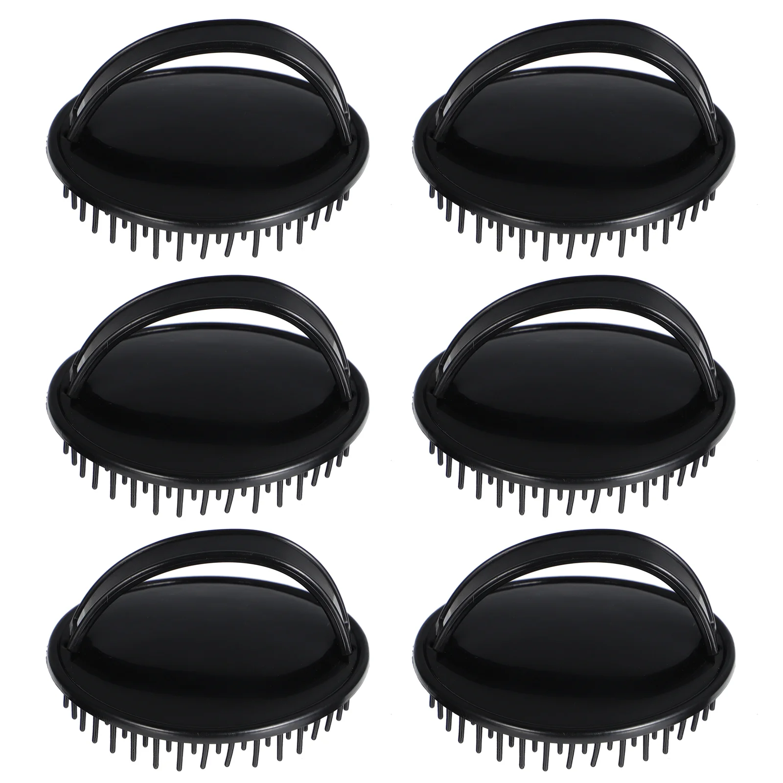 

Scrub Shampoo Brush Exfoliating Hair Washing Comb Health Care Black Plastic Cleansing Man