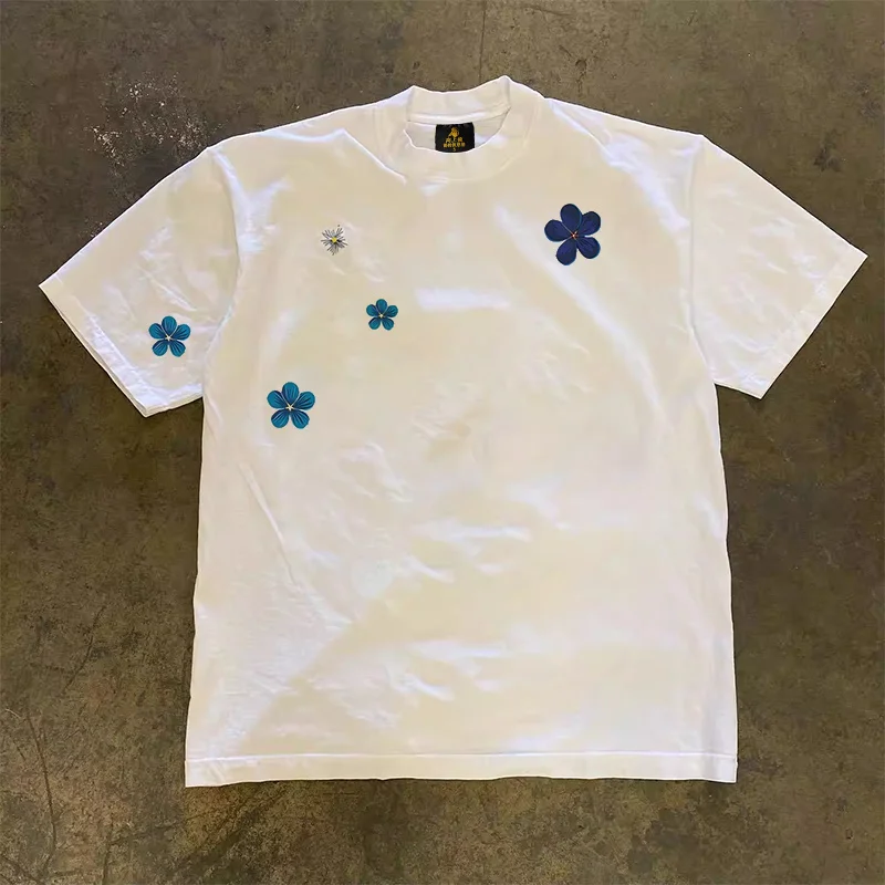 Loose Fit Cotton T-Shirt Unisex Short Sleeve Double Thread UPUPXIA Hero Print Sweat Absorbent round Neck Casual Summer Top