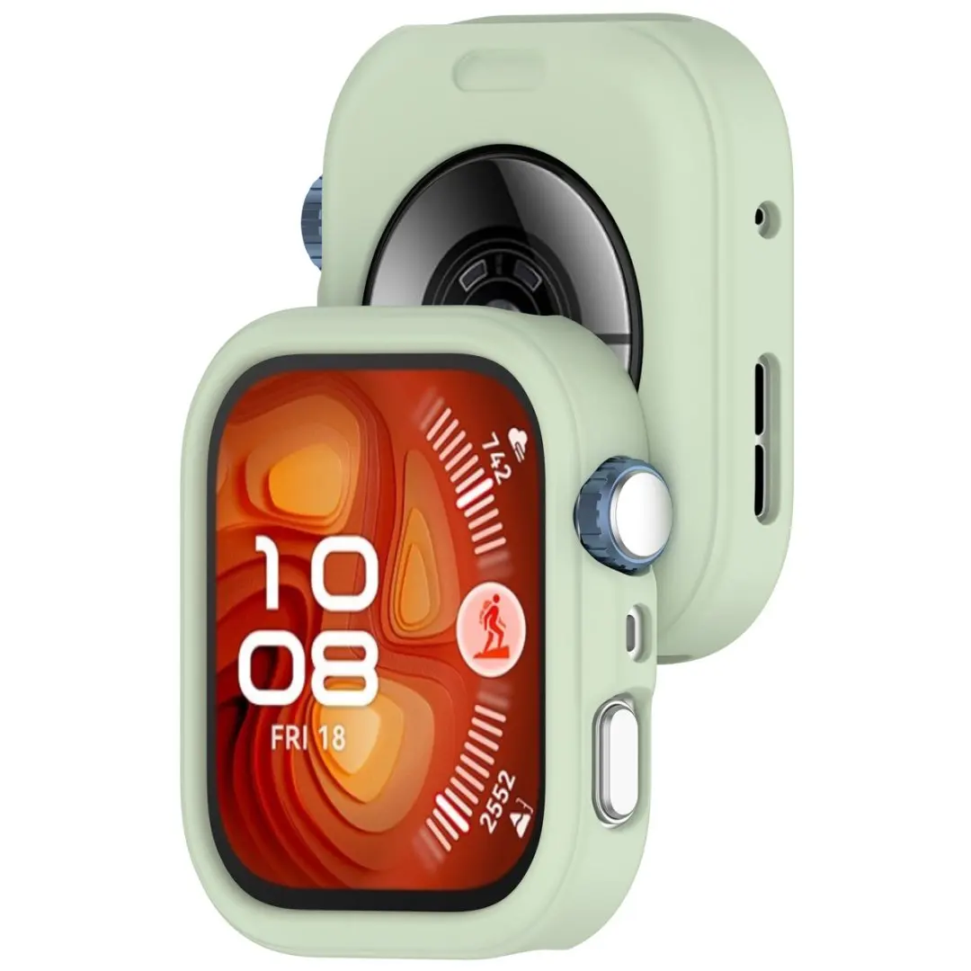 غطاء حماية من السيليكون الناعم لساعة Huawei Watch Fit4 Fit 4 Pro بإطار واقٍ ممتص للصدمات ومضاد للخدش والصدمات