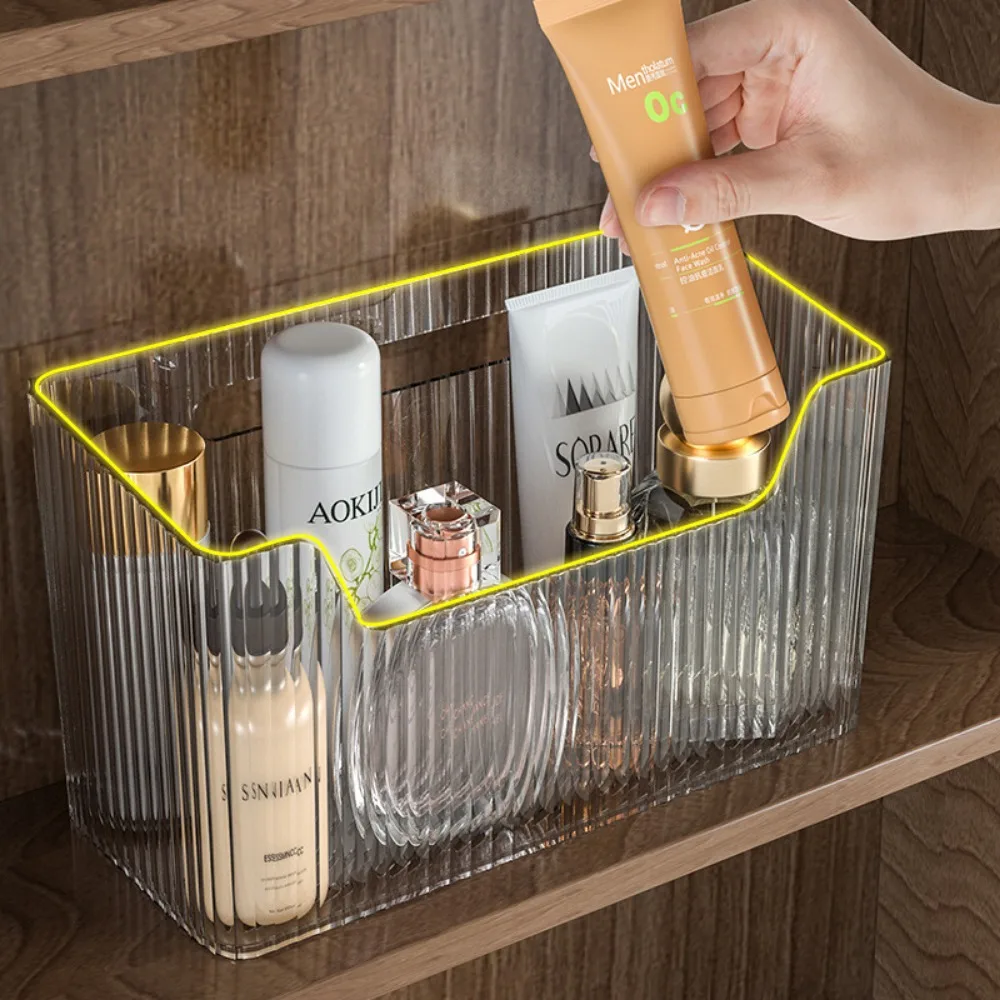 Bathroom Makeup Storage Box Mirror Cabinet Lipstick Wash Dresser Storage Box Waterproof Cutout Wall-mounted Makeup Organizer