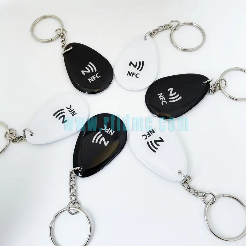 NTAG215/NTAG216 Epoxy Keychain Card NFC Epoxy Key Fobs NFC Label NFC Electronic Tags