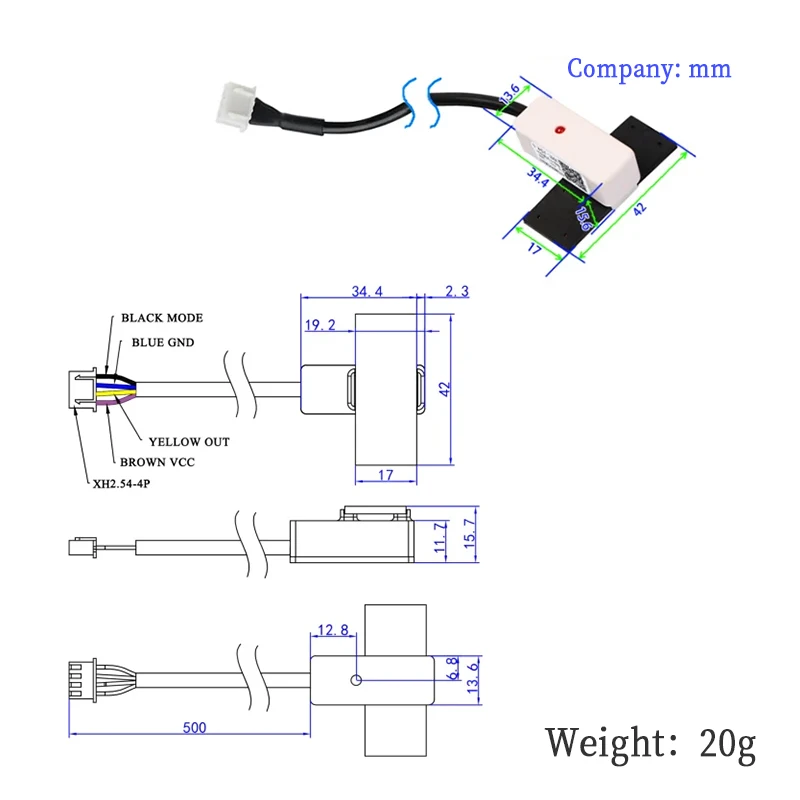 XKC-Y26 pipeline liquid level transmitter non-contact liquid level sensor water tank level sensing switch
