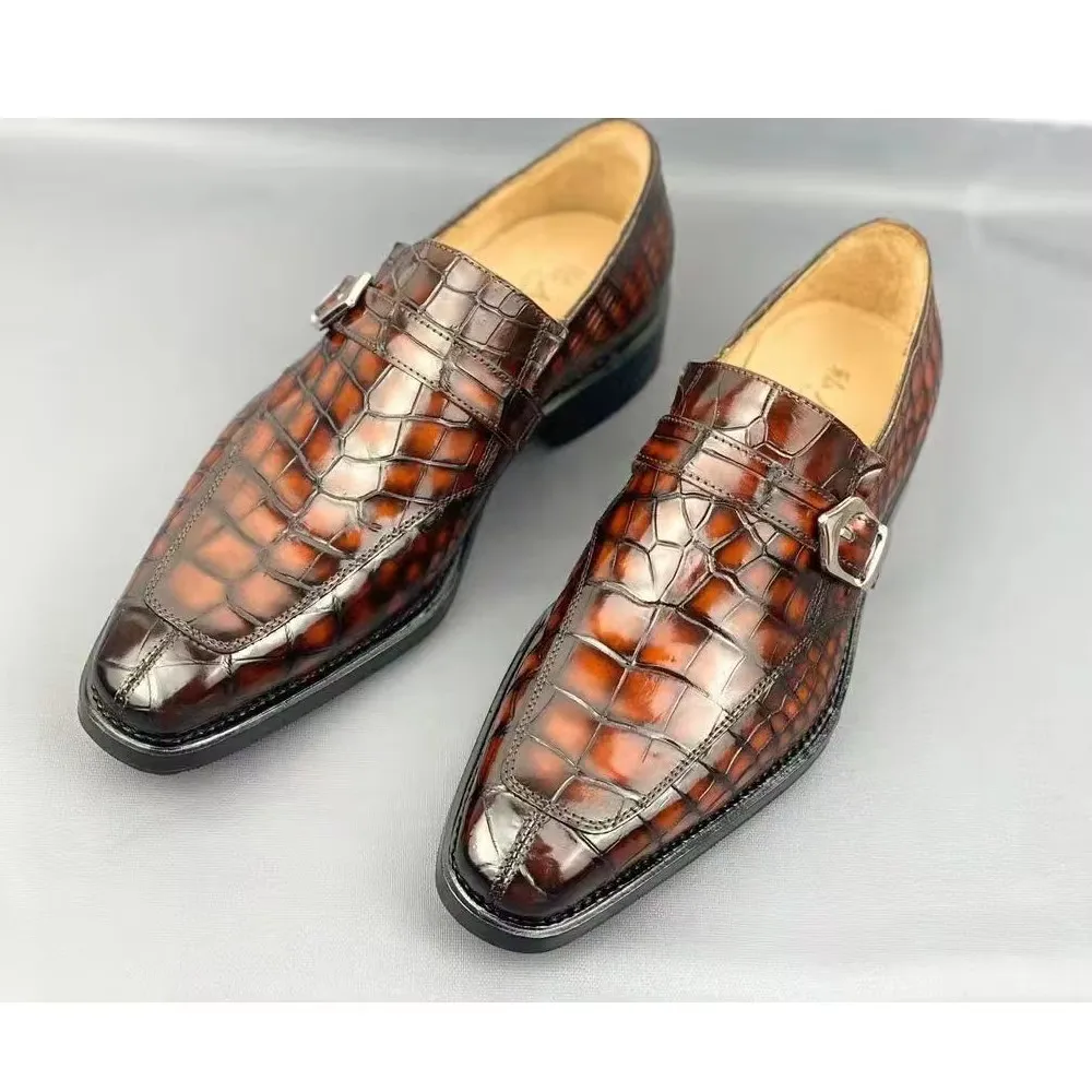 yinshang new men dress shoes male crocodile shoes formal shoes leisure shoes office business fashion shoes