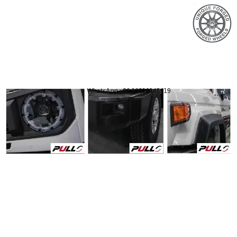 

Комплект для модификации кузова автомобиля 2002–2022 LC70 LC76 LC79, обновление до стиля решетки радиатора, капота и бампера.