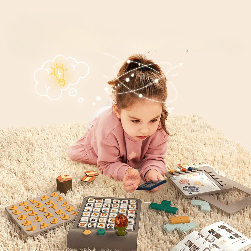 Rompecabezas de regalo para niños, juegos de mesa diez en uno, juguetes interactivos Montessori, juguetes educativos de matemáticas de madera, juguete sensorial de bloques magnéticos