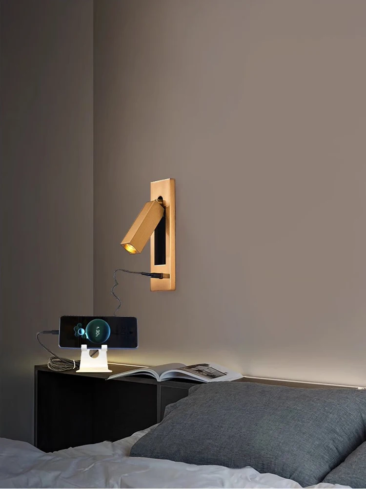 Imagem -03 - Rotatable Led Lâmpada de Parede com Interruptor Wall Light Sconce Spotlight Montado Cabeceira Leitura Quarto