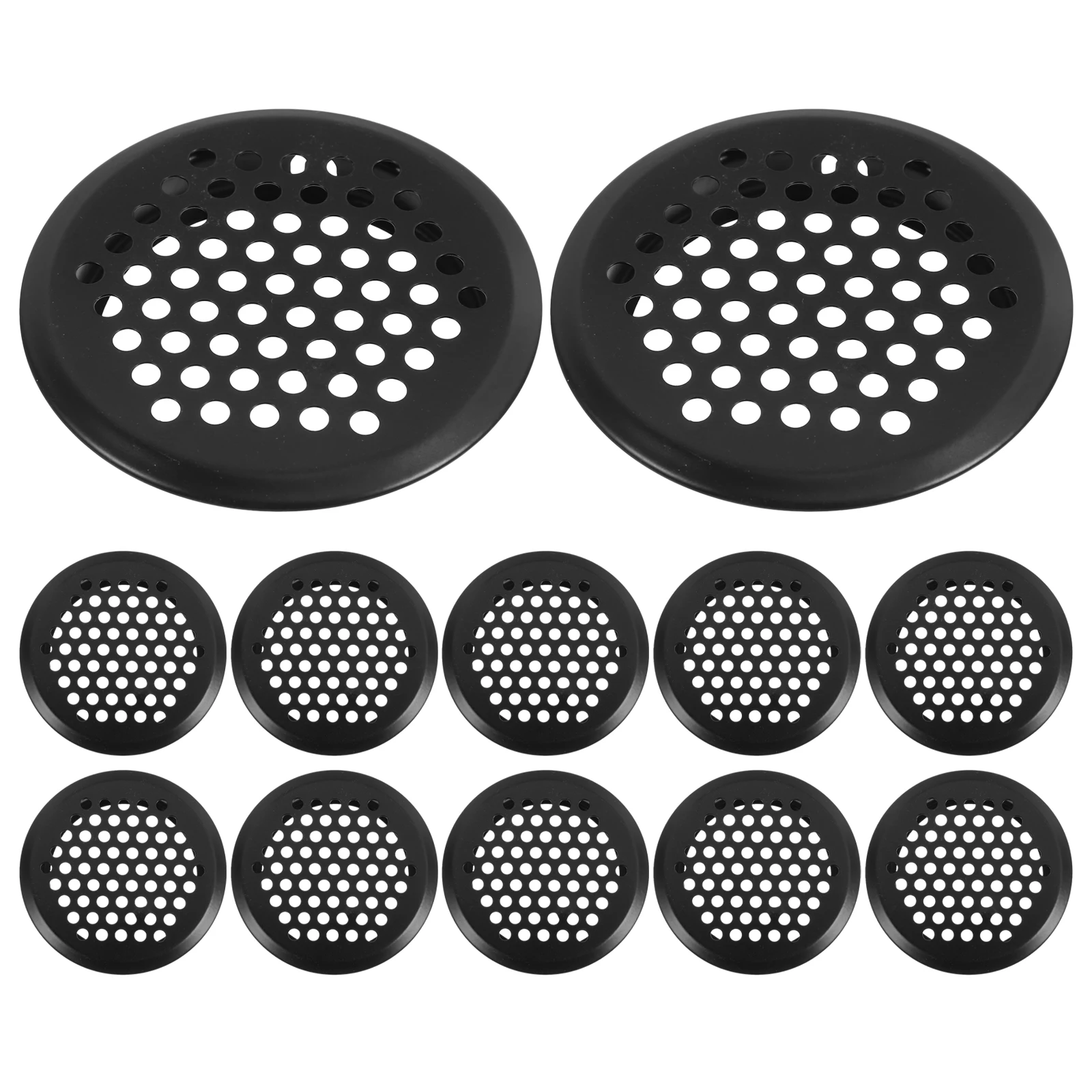 

12 Pcs Mesh Cover Stainless Steel Ventilation Hole Cabinet Air Furniture Plugs Circular Wardrobe Shoe Cabinets Metal Air Vent