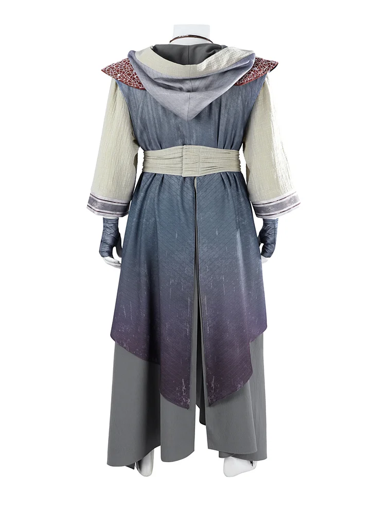 Movie Zenpool Cosplay Wilson Monk Costume Hoodie Robe Shirt Pants and Accessory Full Set Halloween Party Outfits