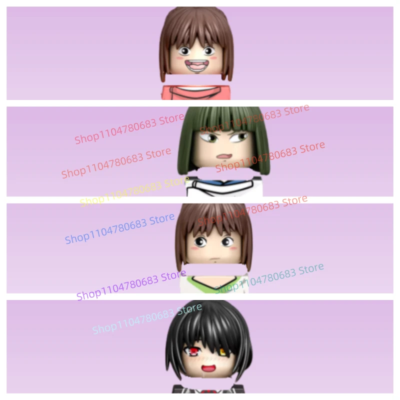 

MOC Building Blocks Mini Figures RX6601 RX6602 Cute Figures Assembly Models Display Pieces Anime TV Character Toys Gifts