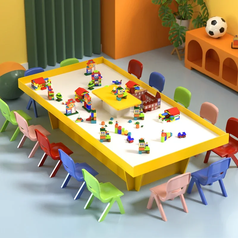 Large playground equipment game children's sand clay table handmade toy table multi-functional building