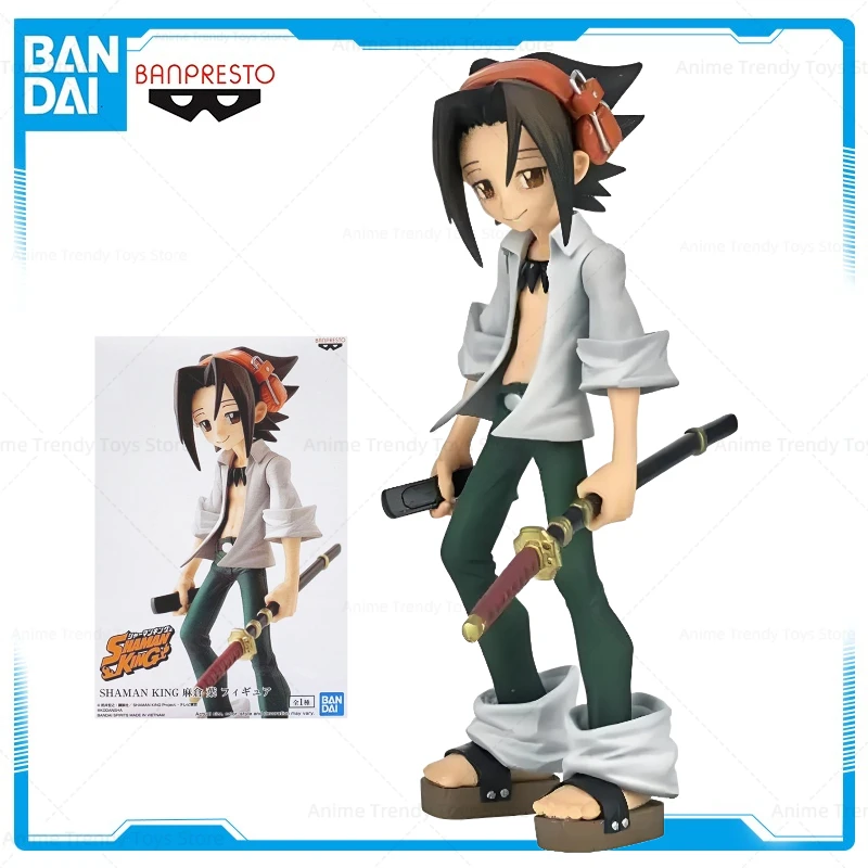 En Stock Bandai Original rey chamán You Asakura Pvc Anime figura de acción modelo en caja juguetes regalo genuino WY