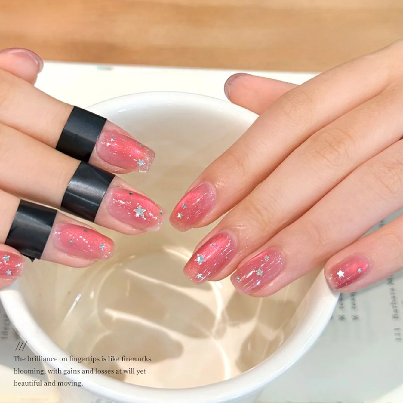 1pcs TC Pure Desire Strawberry Gummy Cat Eye Gel Nail Polish 2026 New Whitening Glitter Pink Diamond Cat Eye Gel Nail Art