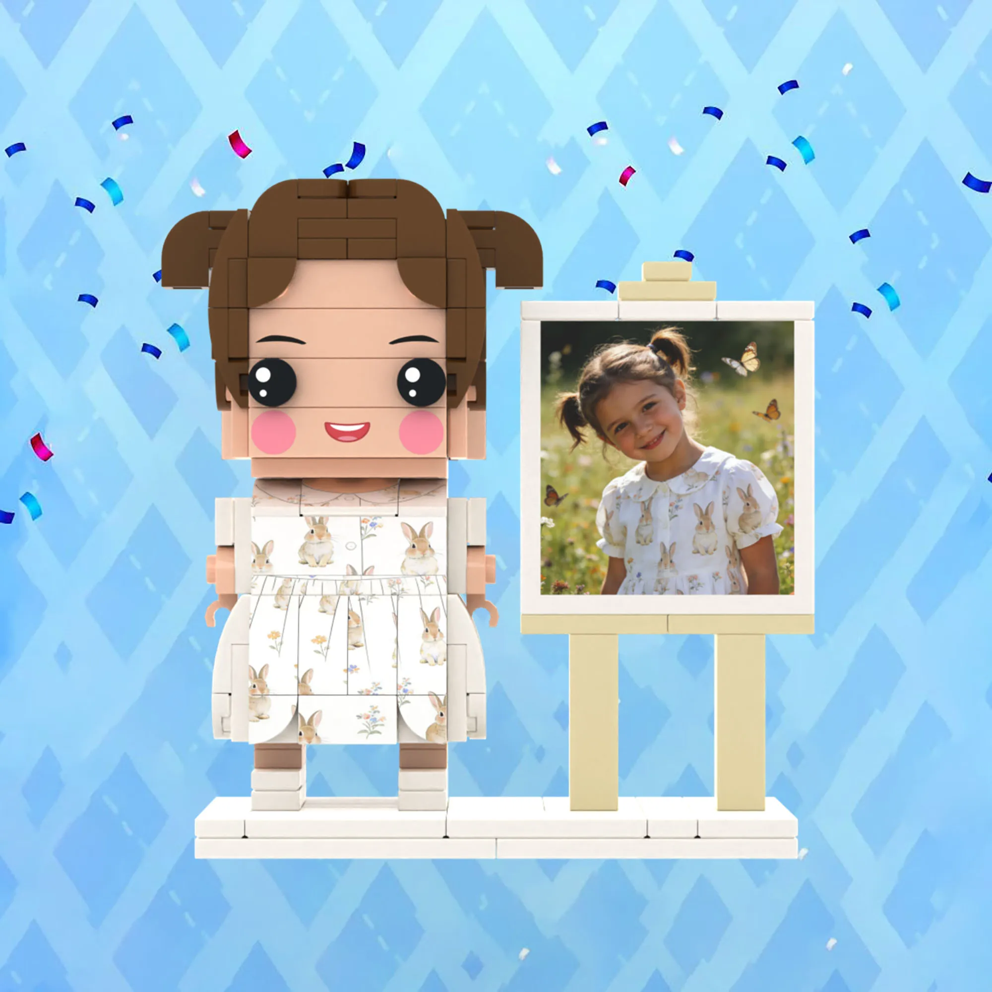 

Model Photo Building Blocks Custom One People Character DIY Assembled Gift For Friends My Custom Brickfigures Granules