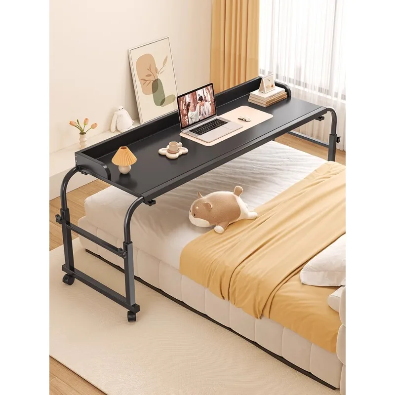 

Desk, cross-bed table, movable and lower-adjustable bedside table, women's bedroom, home lazy bed, office computer, bedside tabl
