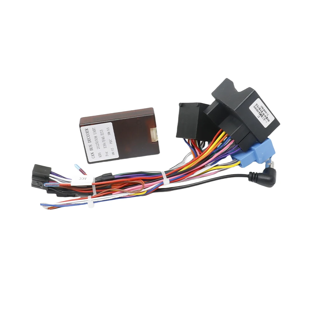 16PIN Wiring Harness Plug Power Cable Android for BMW E39 E46 Harness Wiring Cables Car Radio Canbus Box Decoder for BMW