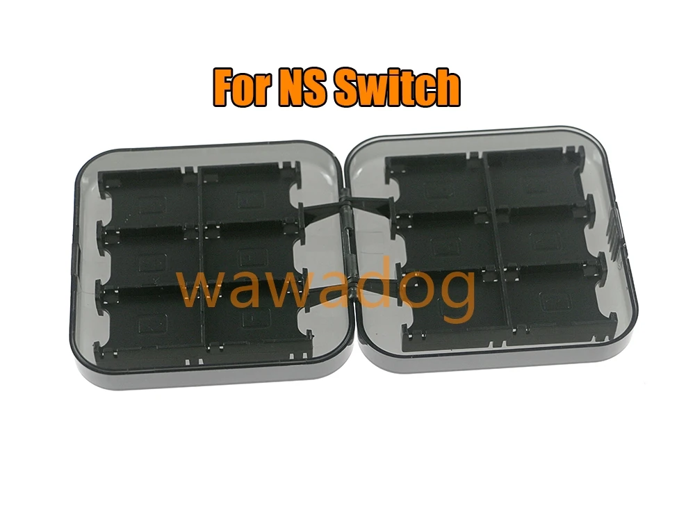 1pc 24 in 1 Game Card Storage Box Game Card Case Holder for Nintendo Switch Game Cards Clear Black