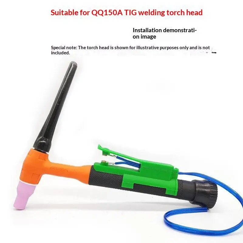 【L】Wiring-Free For Tig Activation Switch For Argon Welding Machines No Soldering Required Plastic Metal Construction Green