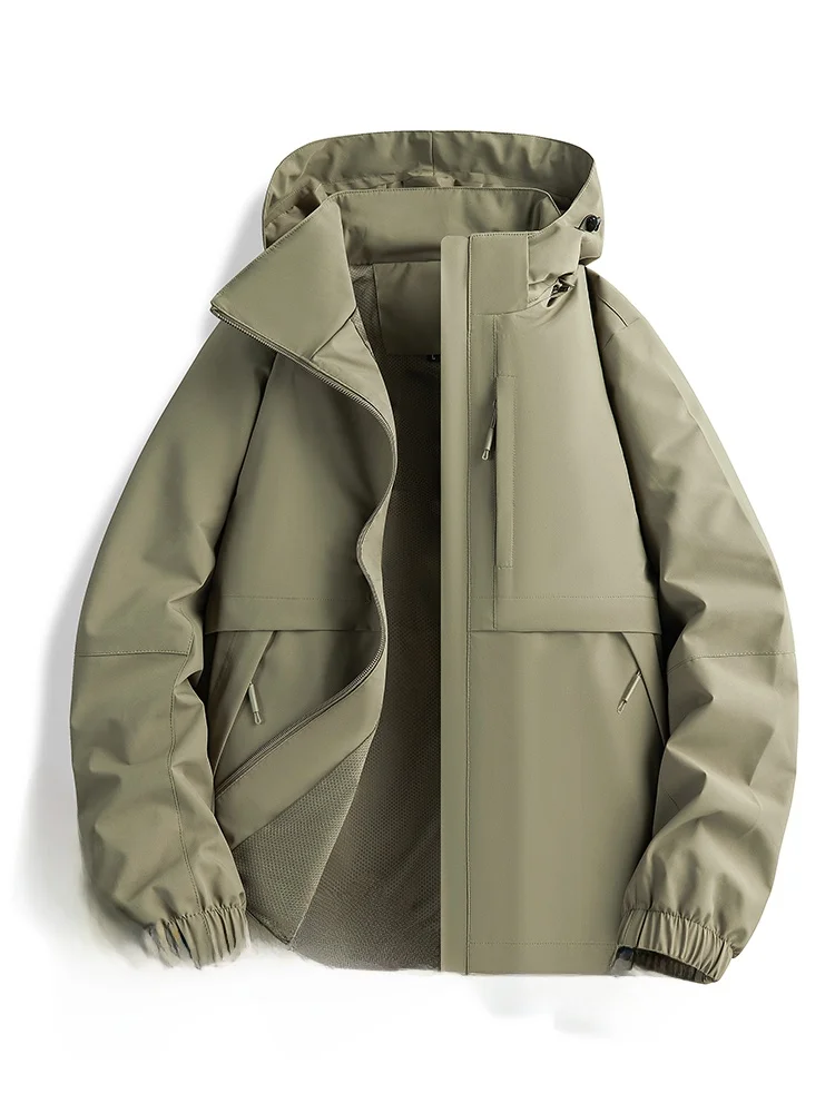 

Новая легкая ветрозащитная и водонепроницаемая куртка унисекс с флисовой подкладкой для активного отдыха и альпинизма, повседневная, с капюшоном, на молнии, коллекция Весна 2024