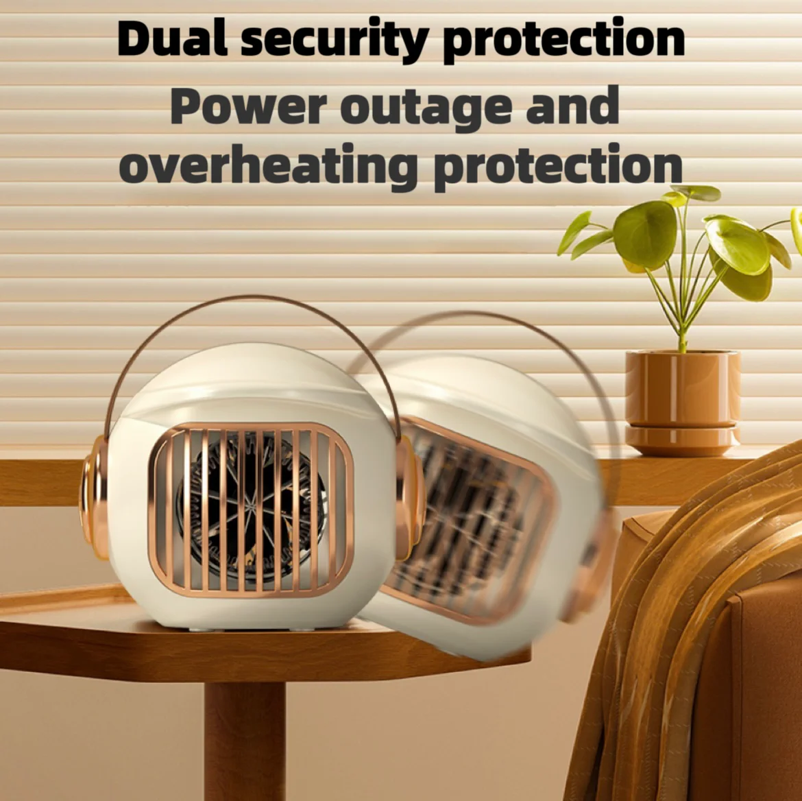 Aquecedor portátil para espaço pequeno, 500w, aquecimento rápido, leve, aquecedor de ar quente para escritório interno, ventilador aquecedor doméstico