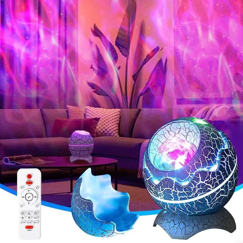 Dinosaurier Eier Projektor Licht mit Fernbedienung Lautsprecher Mehrere Effekte Nachtlicht Für Schlafzimmer Wohnzimmer P9YB
