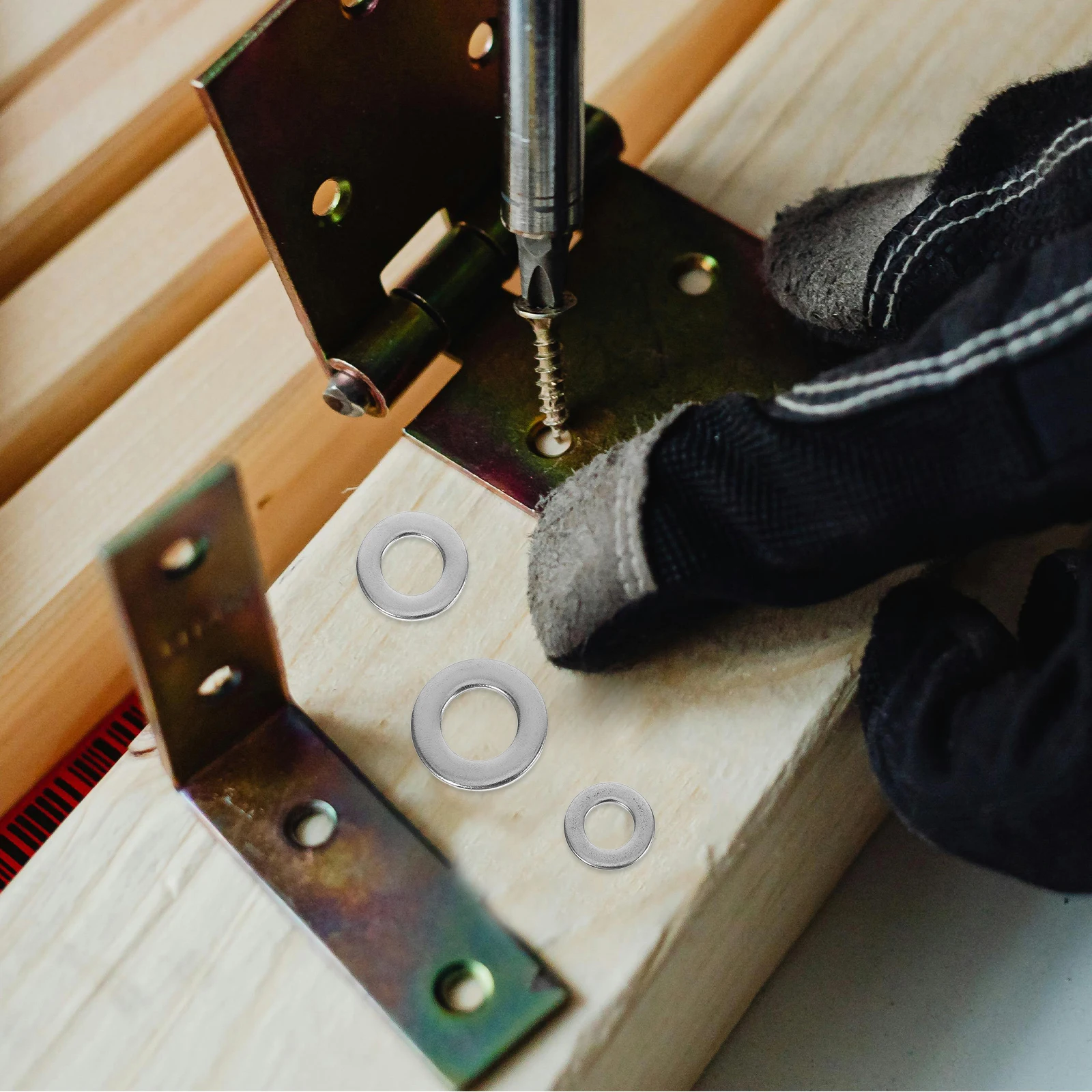 

1010pcs Stainless Steel Washer Kit Flat Metal Gasket Set For Automotive Machinery Waterproof Durable Seal Cars Marine Engines