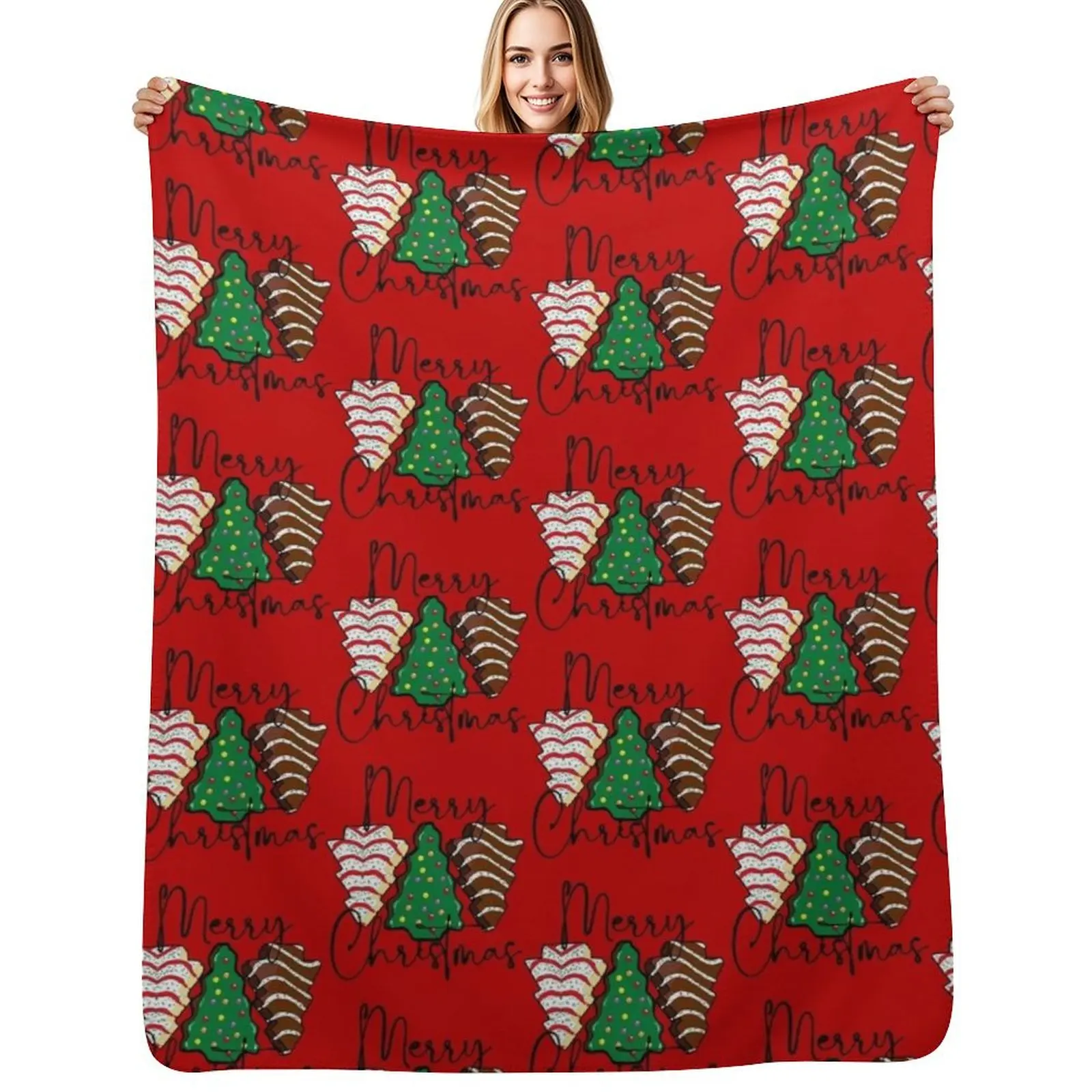 

Little Debbie Christmas cakes Throw Blanket decorative Decorative Sofa Shaggy Furrys Blankets