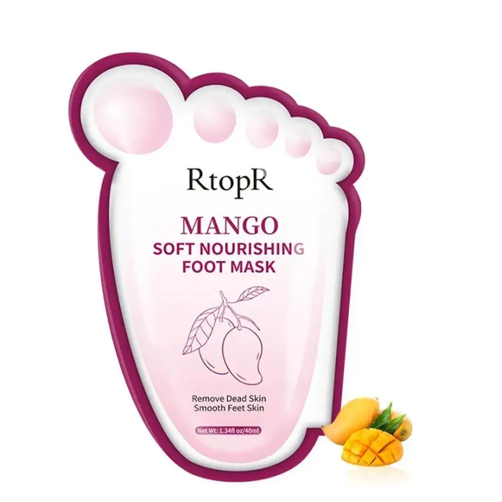 Exfoliating Peel Foot Masks Soft Feet Callus Hard Dead Health Skin Care Mango soft nourishing foot mask Remove Dead Skin