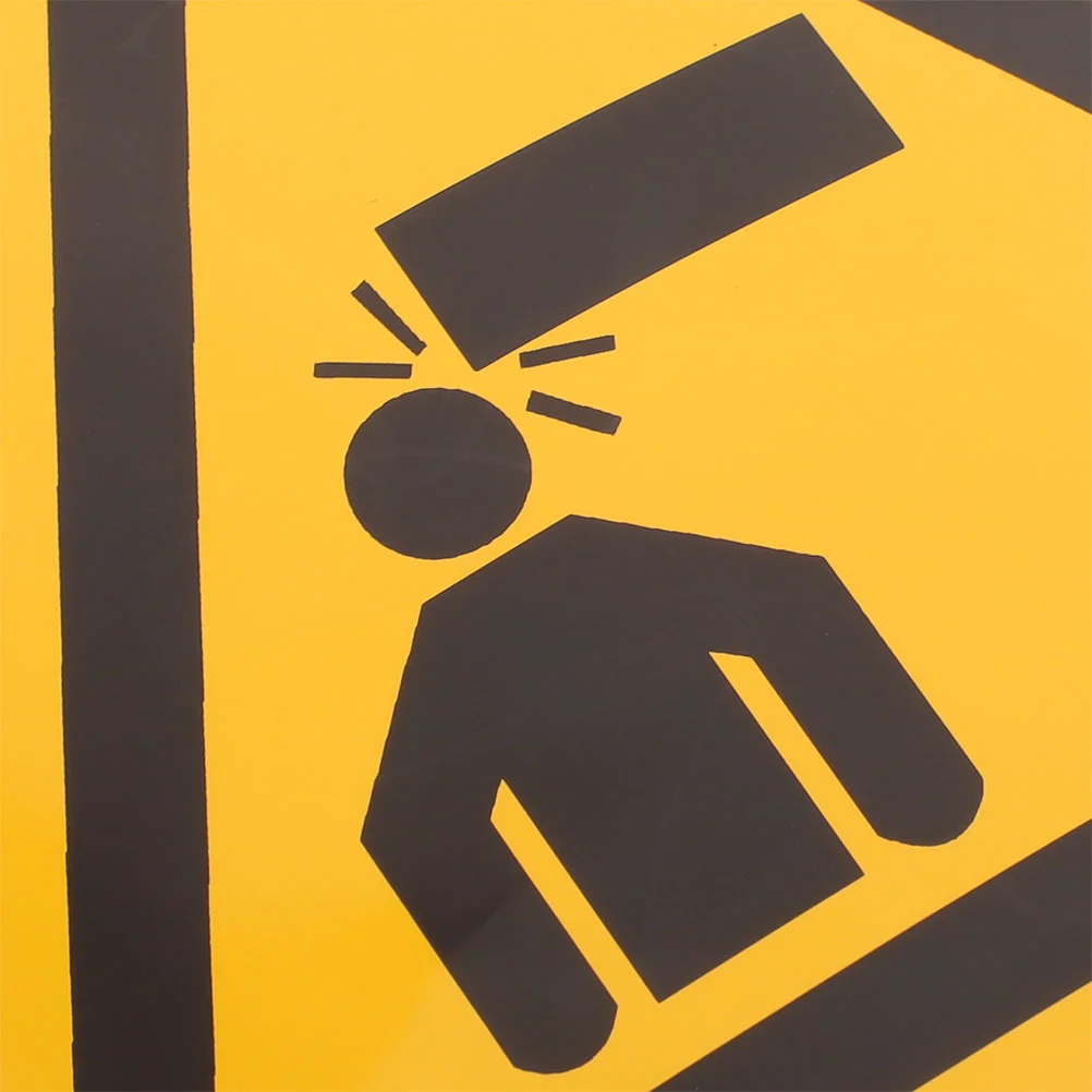 2Pcs Sign Stickers Safety Decal PVC Triangle Traffic Caution Watch Your Decal Sign Watch Your Sticker Symbols