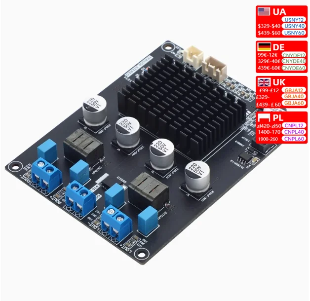 Nvarcher TPA3250 digital power amplifier 130W+130W Strero Channel Class D Audio Amplifier board