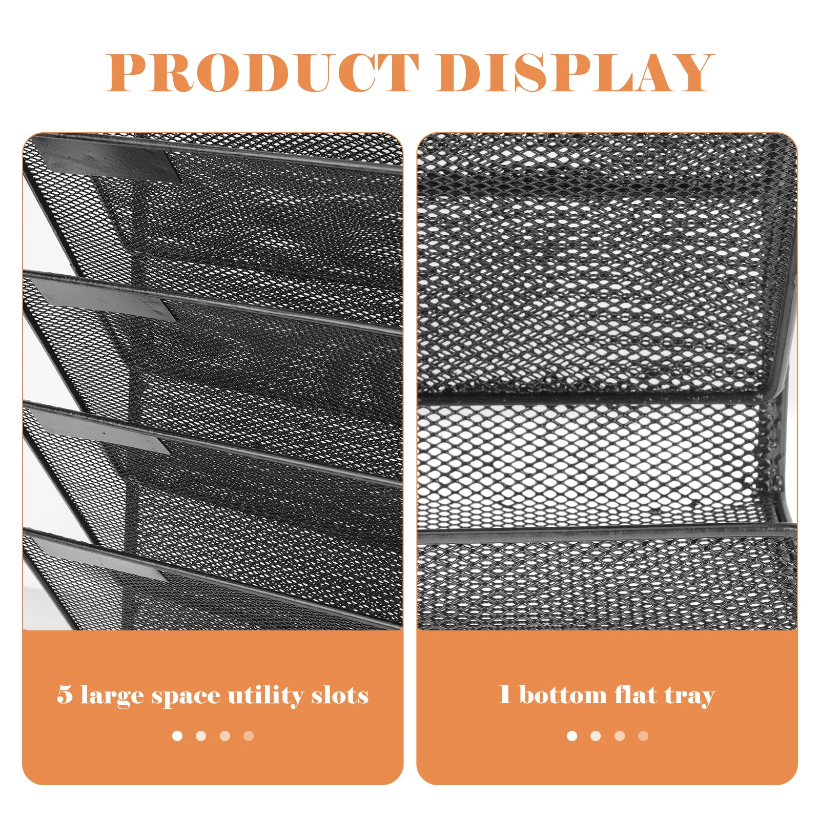 

Wall Hanging File Organizer Strong Metal Construction Multi Level Document Rack for Office Home Tidy Desk Organization Tool