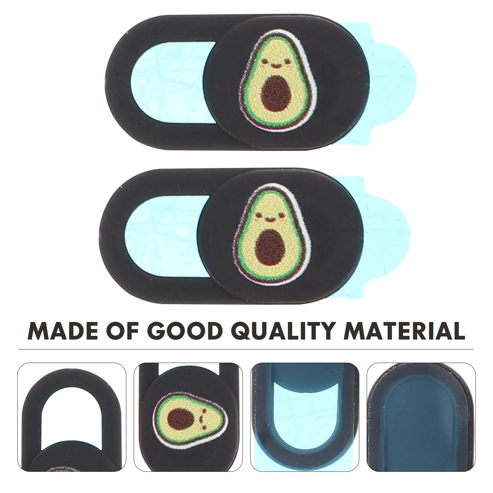 

2Pcs Avocado Webcam Cover Slider Unobtrusive Privacy Protection Laptop Compatible Webcam Cover Slide