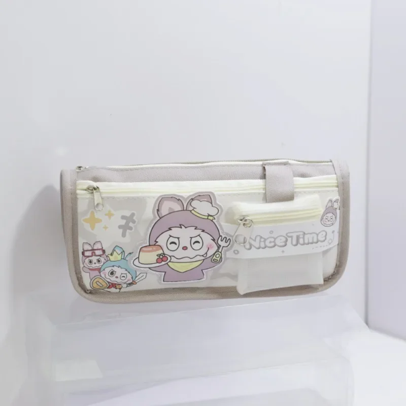 Hot selling Simple Cute Cartoon Large Capacity Wear resistant Multi functional Pen Box Student Stationery Storage Box