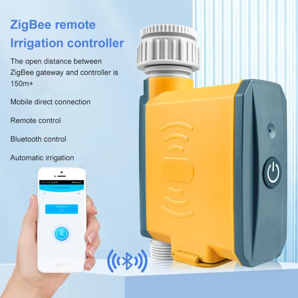 Tuya Zigbee Smart Garden Watering Timer Sprinkler Drip Irrigation System Built-in Water Flow Recorder Water Controller