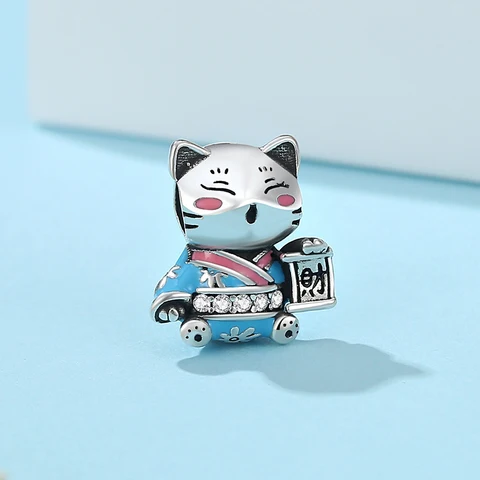 Подвеска 'Кот Удачи' из серебра от Sam Panda — фото товара