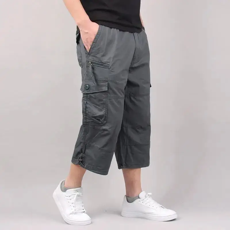 

Мужские летние свободные повседневные шорты-карго с эластичным поясом, прямые брюки, молодежная коллекция Vitali Sle Осень 2024