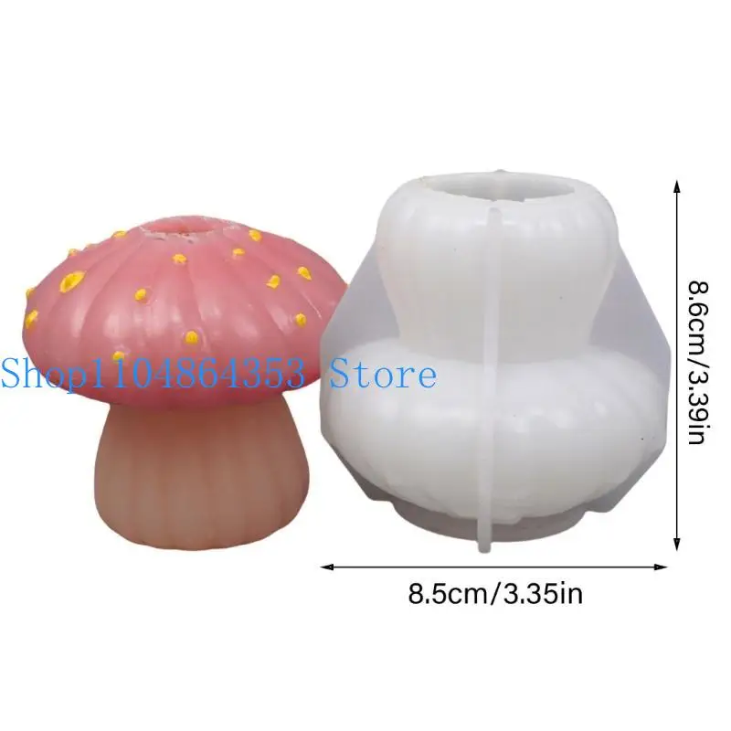 652F صياغة قوالب الفطر شكل شمعة العفن قوالب قاعدة الشمعة لصياغة #6