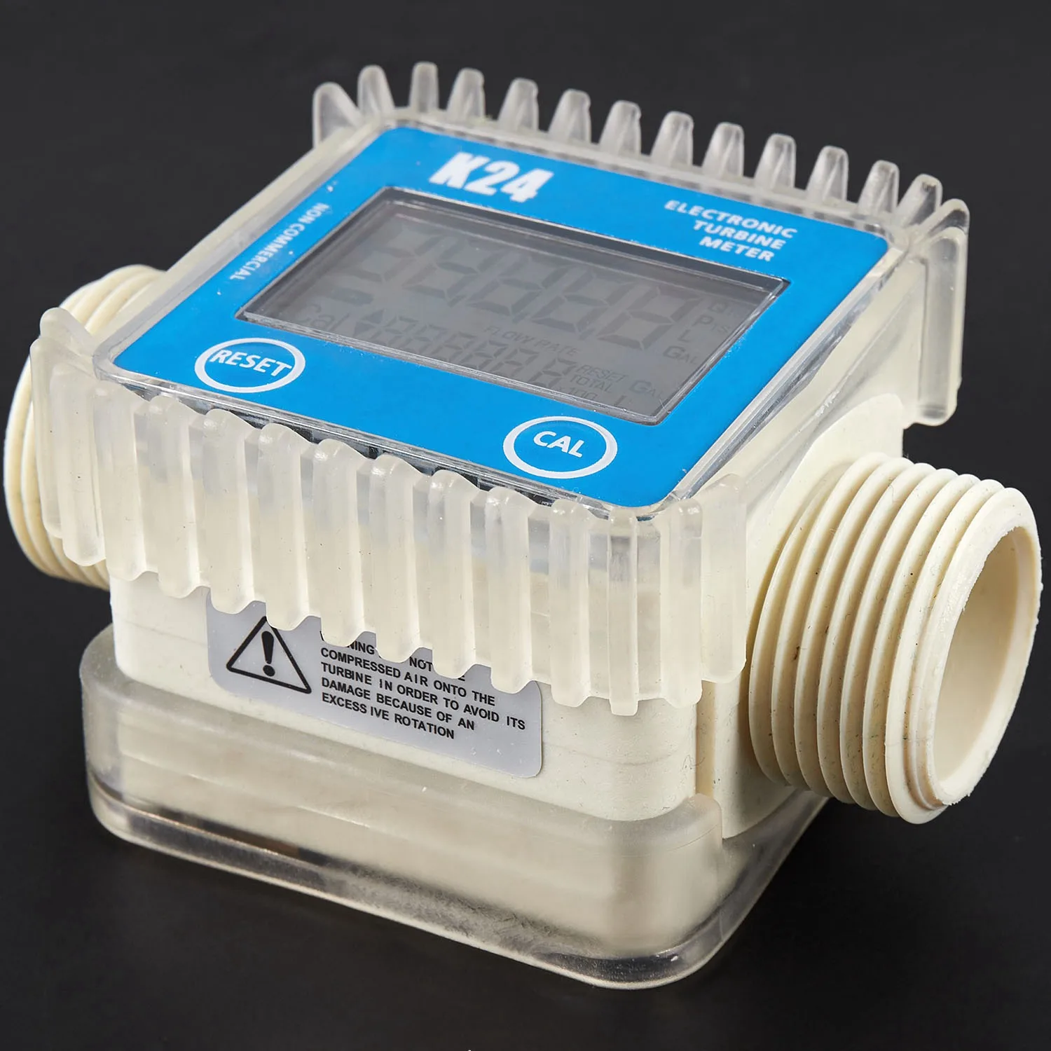 مقياس تدفق الوقود الرقمي ، توربينات K24 LCD ، تستخدم على نطاق واسع للمواد الكيميائية والمياه ، 1