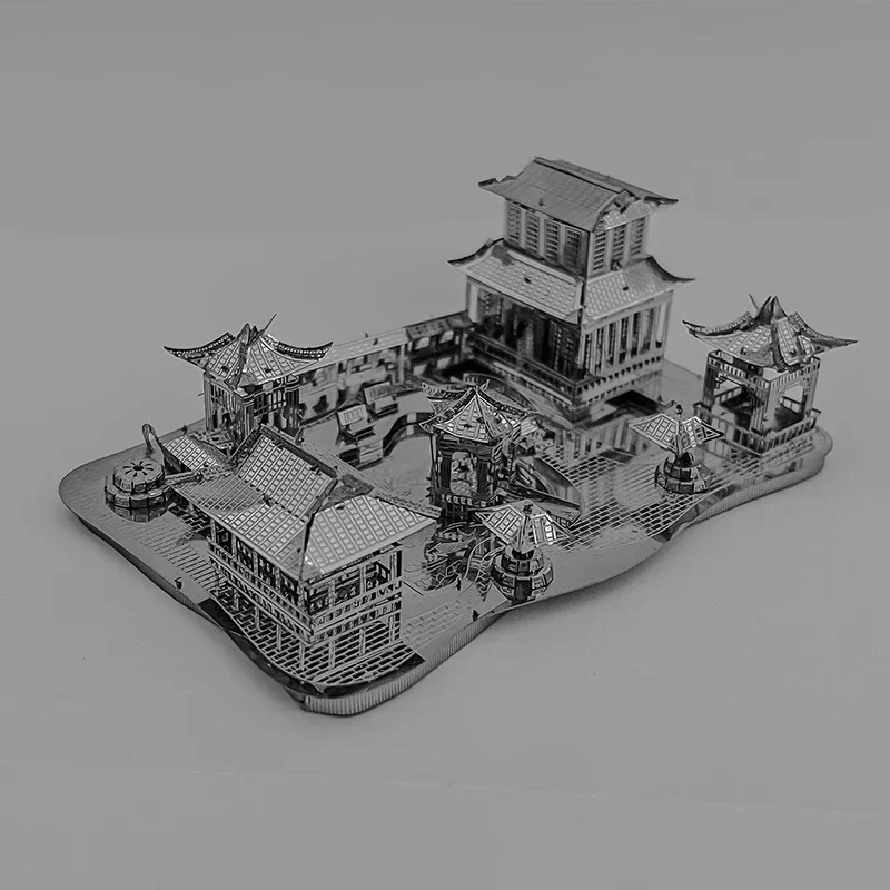 소주 정원 3D 금속 퍼즐 모델 키트, DIY 레이저 컷 퍼즐, 어린이용 직소 장난감